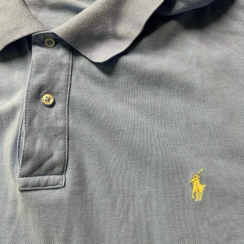 Men’s Polo Ralph Lauren Blue Polo Golf Shirt Size 4XLB - Picture 3 of 4